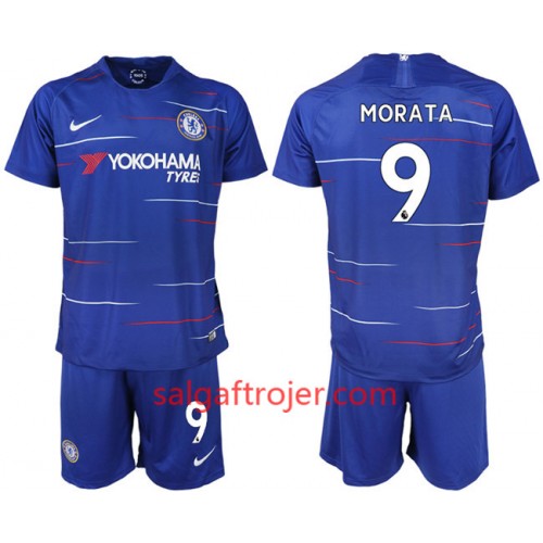 Chelsea Fodboldtrøjer MORATA 9 Børn Hjemmebanesæt 2018/19 Kort ærmer Chelsea Fodboldtrøjer MORATA 9 Børn Hjemmebanesæt 2018/19 Kort ærmer